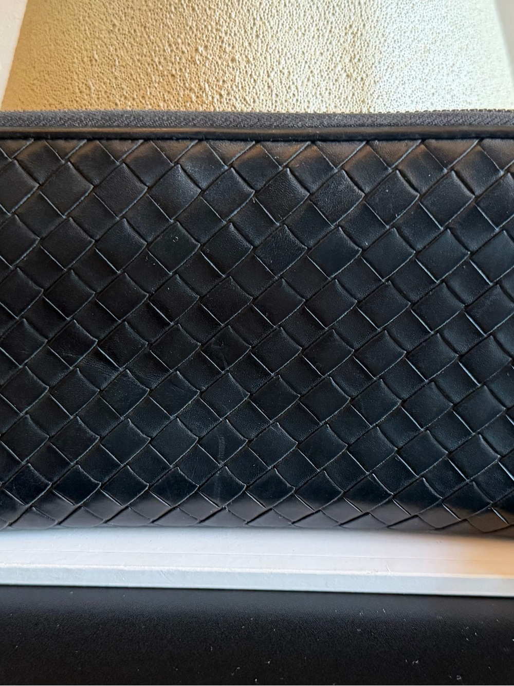 Authentic Bottega Veneta Classic Black Wallet